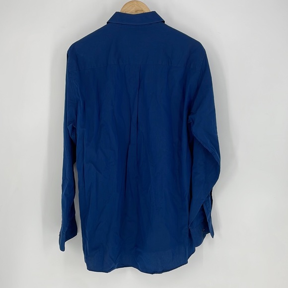DNKY button up business shirt blue size 16 34/35 men's - Picture 2 of 5